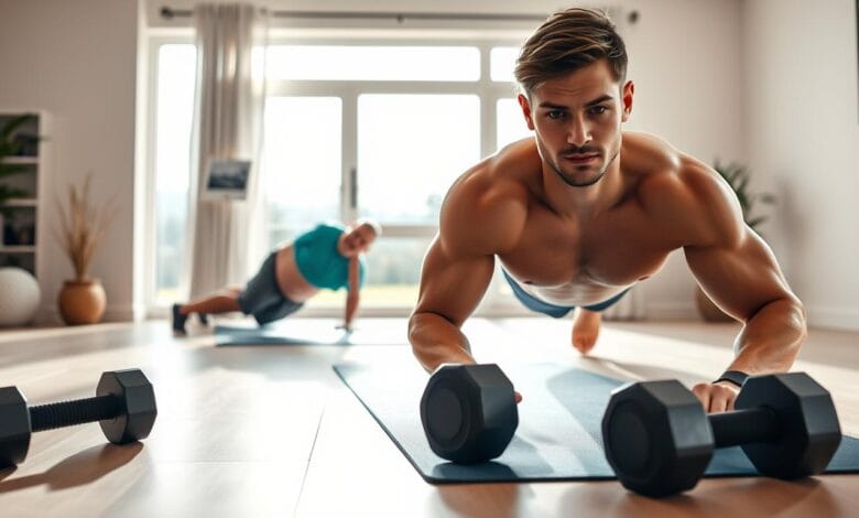 Discover easy home workouts to build strength for men. Efficient exercises you can do at home.